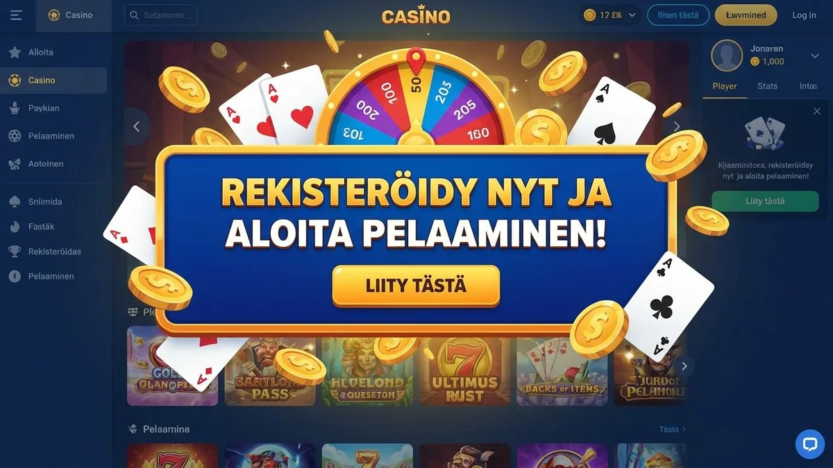 Rekisteröidy bonuksen kanssa